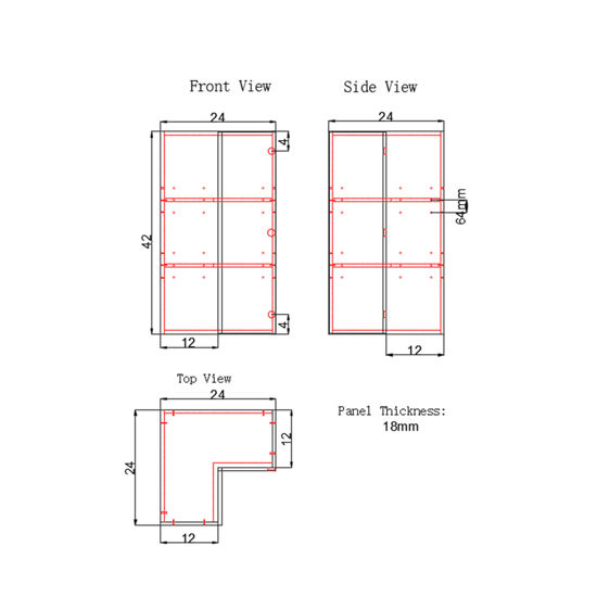 Picture of 90 Degree Wall Cabinet (WLC)