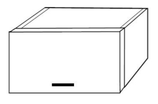 Picture of Flip up door modification cabinet